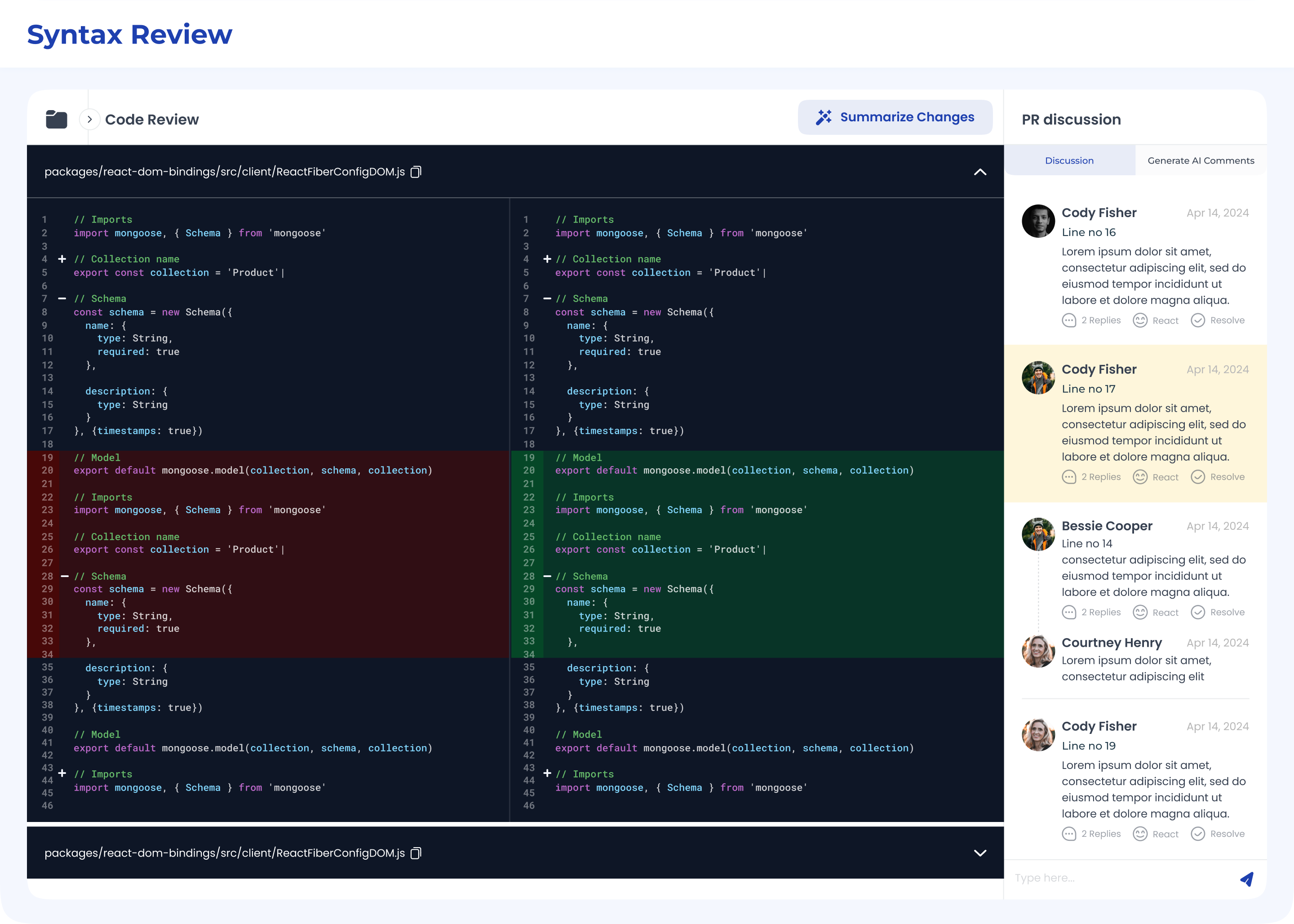 Review Syntax